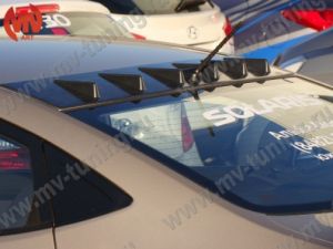 Аэродинамический рассекатель на крышу 6 зубъев Hyundai Solaris